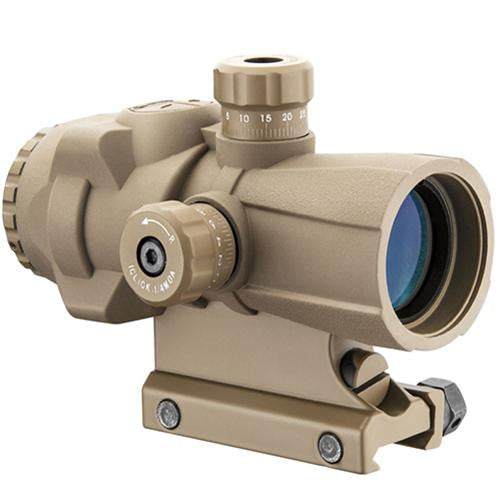 AR-X Pro Prism Scope - 3x30mm, Illuminated Cross Dot Reticle, Tan