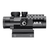 AR-X 3x32mm. Illuminated Red-Green AR-X Mil-Dot, Matte Black