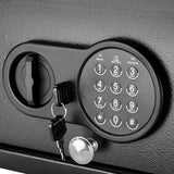 Keypad Safe - Top Open, 031 Cubic Feet, Black