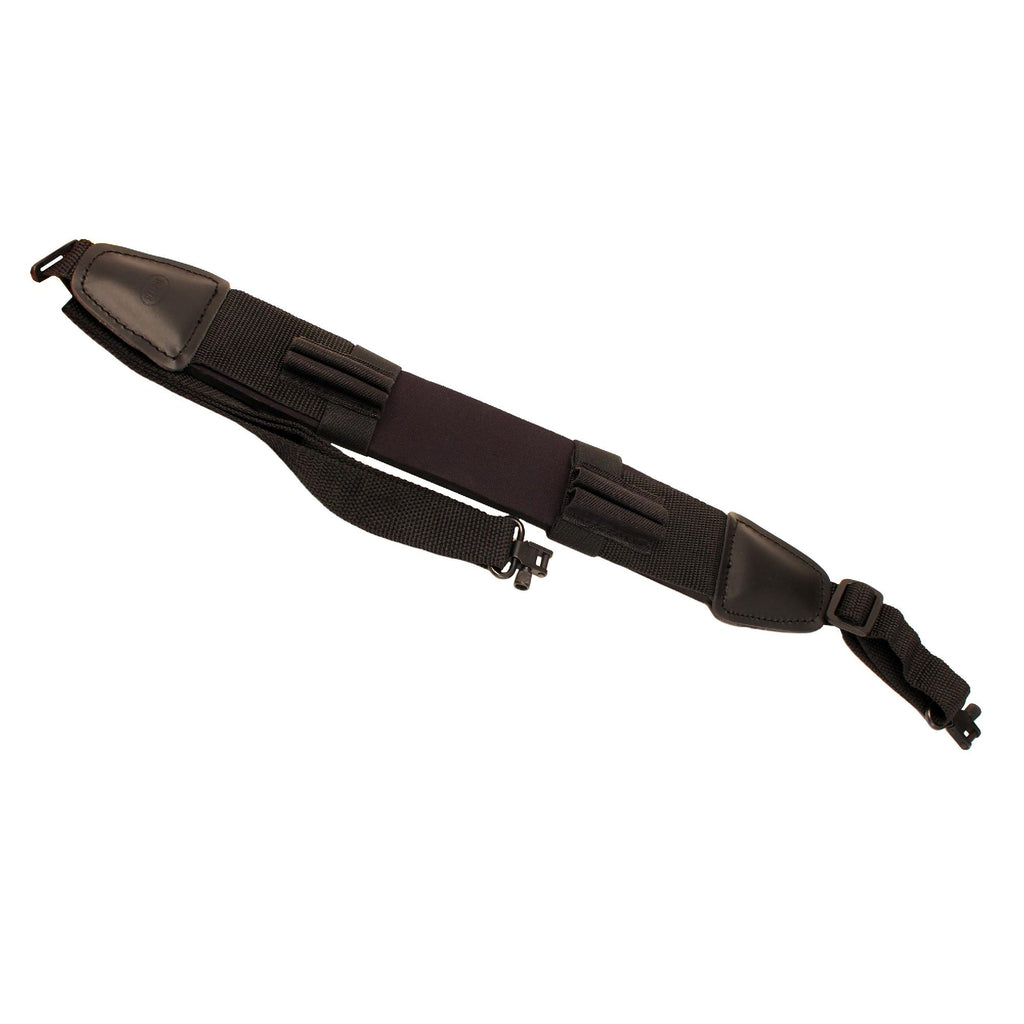 Rifle Sling - Black Neoprene with 2 Loops and Swivels