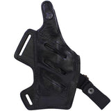 Fast Draw 5 Way Leather Shoulder Holster - H&K P2000, Black, Right Hand