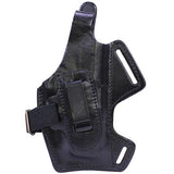 Fast Draw 5 Way Leather Shoulder Holster - H&K P2000, Black, Right Hand