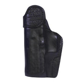 Inner Waistbane Leather Holster with Belt Loops - H&K P2000 Up to 5" Barrel, Black, Right Hand