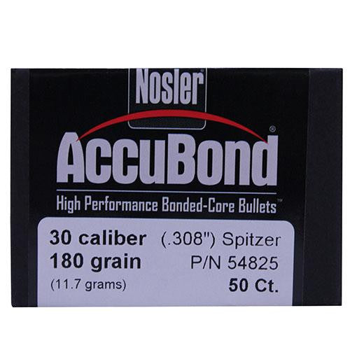 30 Caliber Bullets - AccuBond, 180 Grains, Ballistic Tip Spitzer Boat Tail, Per 50