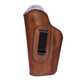 IWB Leather Holster with Teflon Lining - Jericho-Baby Eagle Polymer, Brown, Left Hand