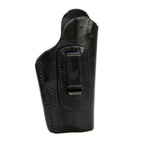 Inner Waistband Leather Holster - Jericho-Baby Eagle  Full Size with Rails Up to 5" Barrel with Rail, Black, RH