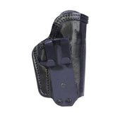 Inner Waistband Tuckable Leather Holster - Jericho-Baby Eagle Steel Full Size, Black, Right Hand