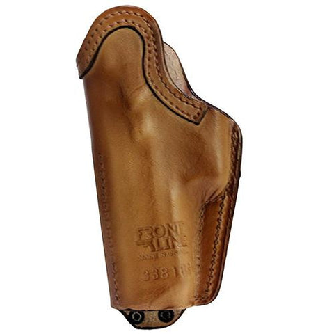 Inside Waistband Tuckable Leather Holster - Jericho-Baby Eagle Full Size with Rails, Brown, Right Hand