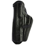 Inner Waistband Leather Holster - Taurus 24-7 with 5 1-4" Barrel. Black, Right Hand