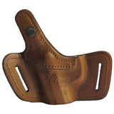 Belt Slide Leather Holster - CZ 75 Compact, Brown, Right Hand