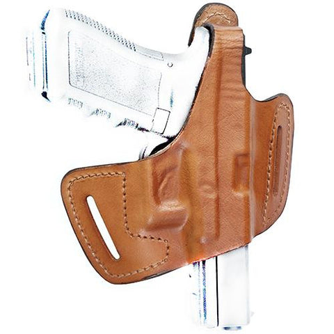 Fast Draw Belt Slide Leather Holster - CZ 75, Brown, Right Hand