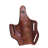 Multi Purpose Pancake Leather Holster - CZ 75, Brown, Left Hand