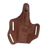 Multi Purpose Pancake Leather Holster - Glock 19-23-32, Brown, Right Hand