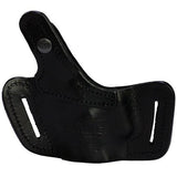 Fast Draw Belt Slide Leather Holster - H&K P2000, Black, Right Hand