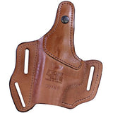 Multi Purpose Pancake Leather Holster - Glock 26, Brown, Right Hand