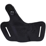 Belt Slide Leather Holster - Colt Commander, Black, Right Hand