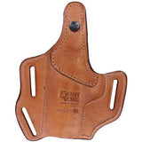 Multi Purpose Pancake Leather Holster - 1911 Colt Commander, Brown, Right Hand