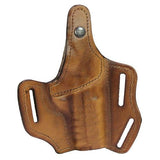 Multi Purpose Pancake Leather Holster - 1911 Colt Commander, Brown, Left Hand