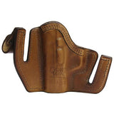 Deep Concealment Tuckable Holster - Smith & Wesson M&P Shield, Brown, Right Hand