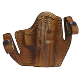 Tuckable Open Top Leather Holster - Taurus 24-7 with 4" Barrel, Brown, Right Hand