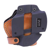 3 Layer Synthetic Leather Belt Holster - Glock 19-23-32, Brown, Left Hand