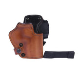 3 Layer Synthetic Leather Belt Holster - Smith & Wesson 69, Brown, Right Hand