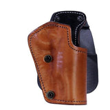 3 Layer Synthetic Leather Paddle Holster - Para Ordnance, Brown, Right Hand