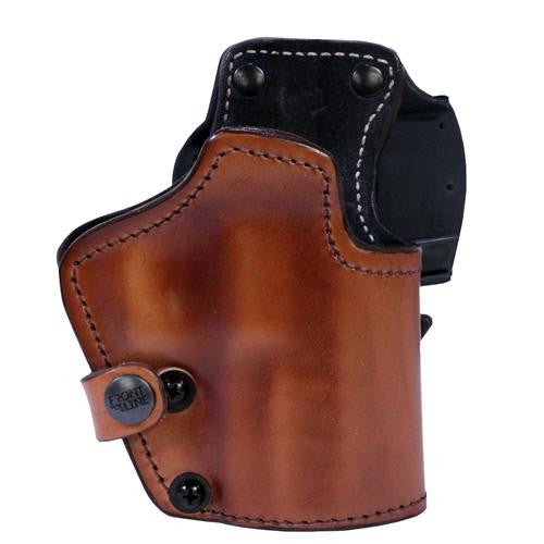 3 Layer Synthetic Leather Belt Holster - Walther PPX, Brown, Right Hand