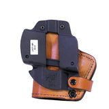 3 Layer Synthetic Leather Belt Holster - Springfield XD with 3" Barrel, Brown, Right Hand