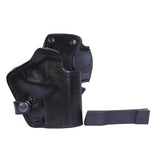 3 Layer Synthetic Leather Belt Holster - Smith & Wesson M&P with 4 1-4" Barrel, Black, Right Hand