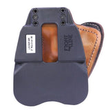 3 Layer Synthetic Leather Paddle Holster - .38 Revolover with 2" Barrel, Brown, Right Hand