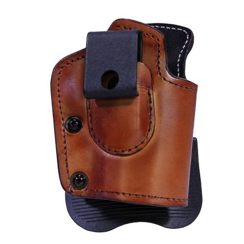 Inside Outside Multi Function Leather Holster - Taurus 24-7 with 4" Barrel, Ambidextrous , Brown with Suede Lining