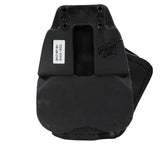 3 Layer Synthetic Leather Paddle Holster - Glock 19-23-32, Black, Right Hand