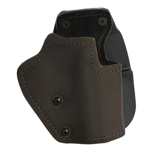 3 Layer Synthetic Leather Paddle Holster - Jericho-Baby Eagle Compact, Brown, Right Hand