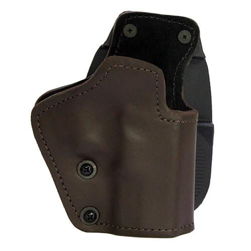 3 Layer Synthetic Leather Paddle Holster - Glock 30, Brown, Right Hand