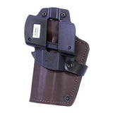 3 Layer Synthetic Leather Belt Holster - CZ SP01 Phanton, Brown Right Hand