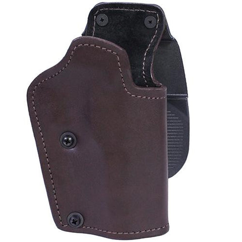 3 Layer Synthetic Leather Paddle Holster - CZ SP01 Phanton, Brown, Right Hand