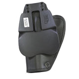 3 Layer Synthetic Leather Paddle Holster - .357 Revolver with 4" Barrel, Black, Right Hand