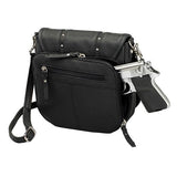 Simple Bling Flap Bag, Black