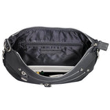 Chrome Zip Handbag - Black