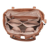 Cargo Pocket Cowhide Tote - Caramel