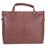 Cargo Pocket Cowhide Tote - Caramel