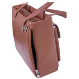 Cargo Pocket Cowhide Tote - Caramel