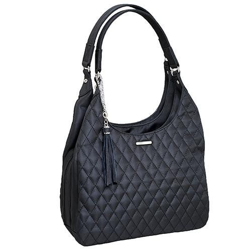 QuIlted Microfiber - Slouch Bag, Black