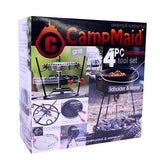 Combo Set - 4 Piece,  Lid Lifter-Charcoal Holder-Flip Grill-Kick Stand