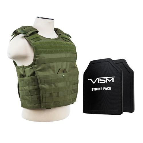 Expert Carrier Vest with 10" x 12" PE Hard Plates - Green