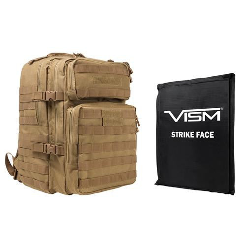 Assault Backpac with 11" z 14" Square Panels - Tan