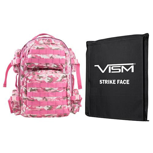 Tactical Backpack with 10" x 12" Square Panels - Pink Camo