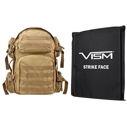 Tactical Backpack with 10" x 12" Square Panels - Tan