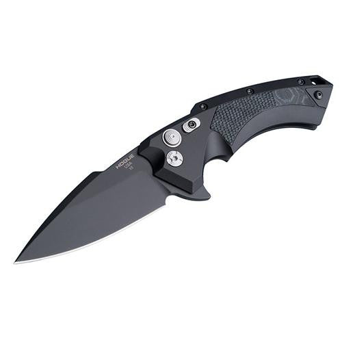 X5 Folding Knife - 3.5" Spear Point Blade Black Finish-Black Aluminum Frame G-Mascus Blk G10 Insert